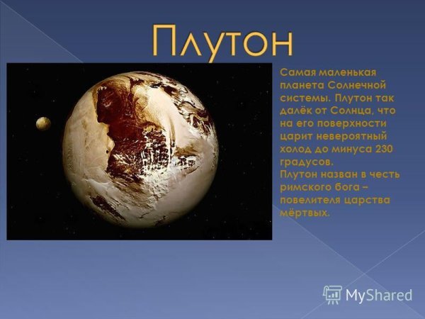 Плутон Планета от солнца