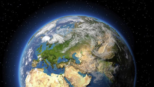 Земной шар вид из космоса