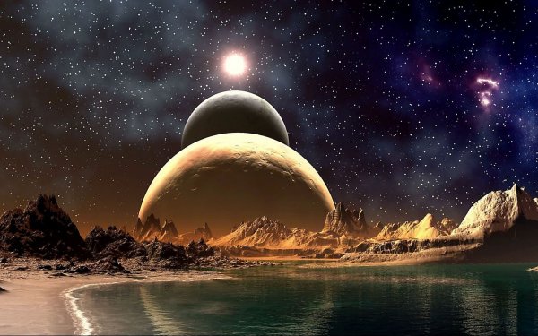 Космические пейзажи на земле