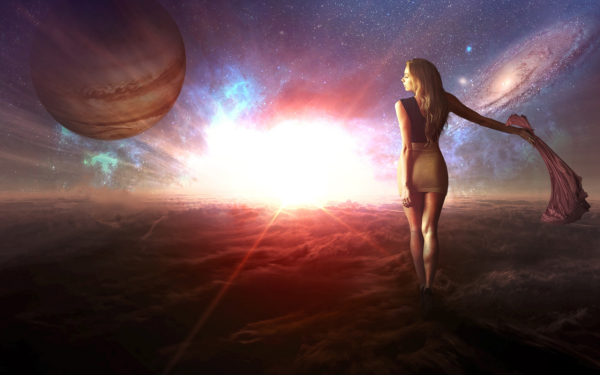 Девушка космос