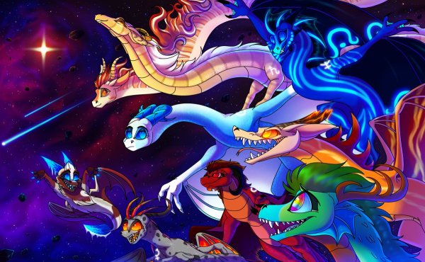 Космический дракон арт