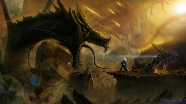 Драконы гигантские монстры