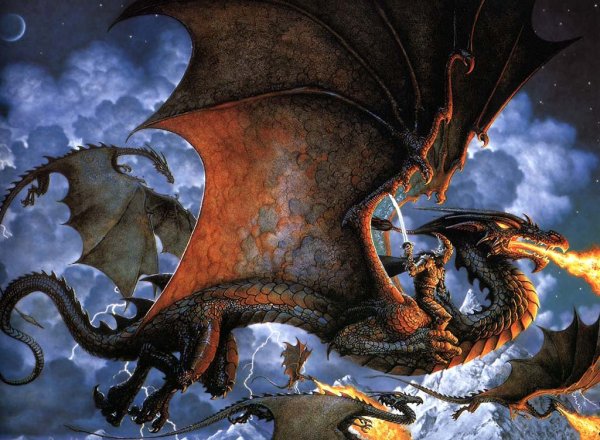 Дракон живопись