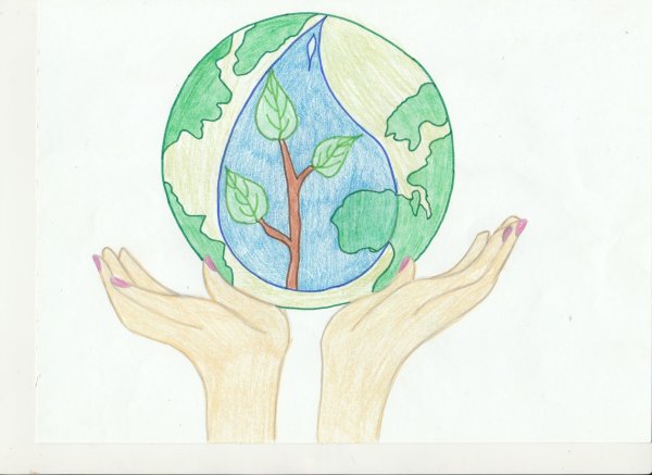 Рисунок на тему зеленое будущее планеты