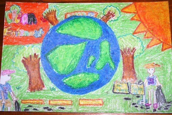 Зеленое будущее нашей планеты рисунок