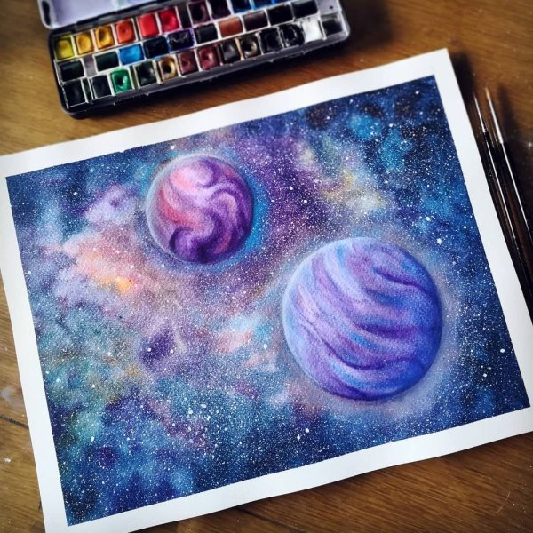 Космос красками