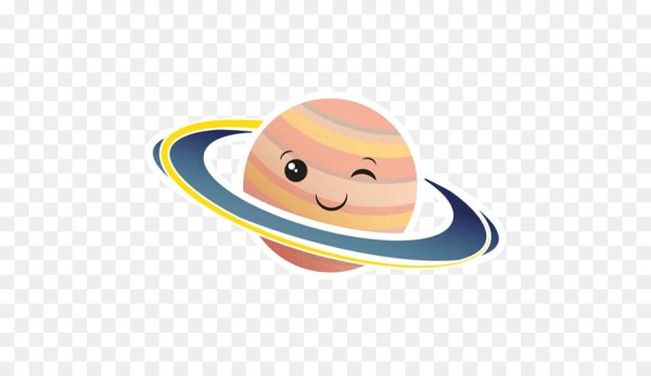 Планета Сатурн мультяшная