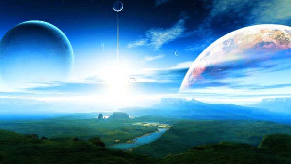 Небо с планетами