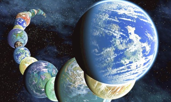 Обитаемая Планета из космоса