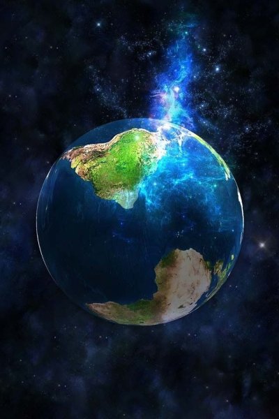 Планета земля в космосе
