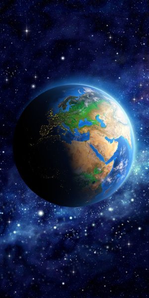 Земной шар в космосе