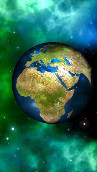 Вертикальные обои земля