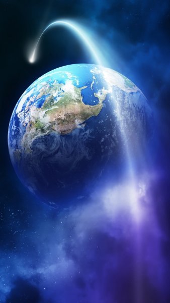 Планета земля в космосе