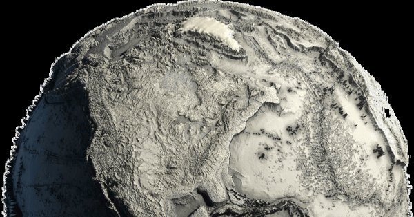 Земля без океанов