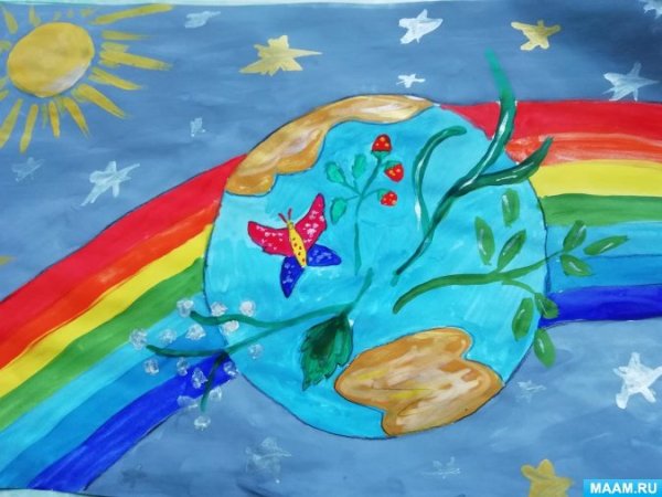 Рисунок на тему Цвети земля