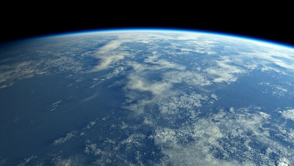 Планета земля из космоса издалека