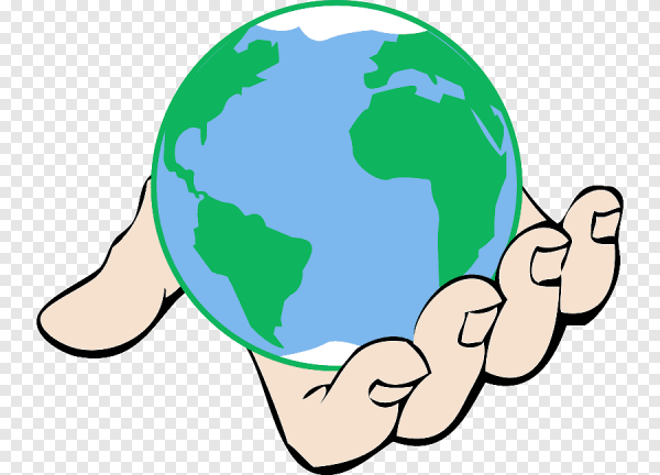 Руки держат планету