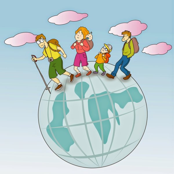 Путешествие по земному шару для детей