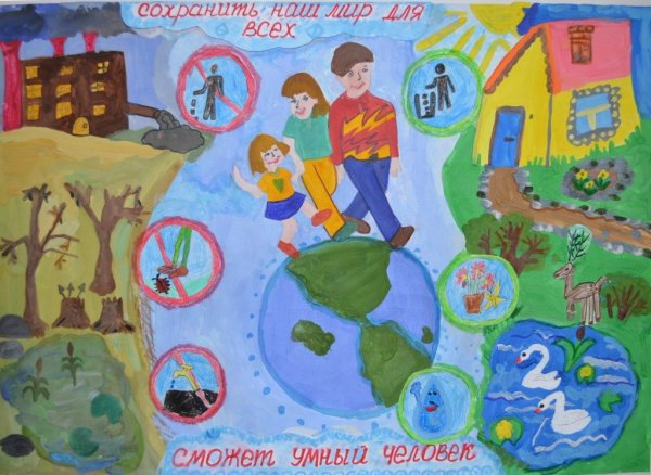 Плакат на тему Защитим свою планету