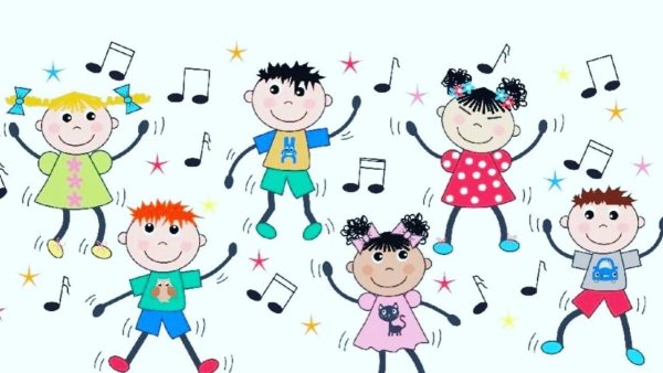 Дети танцуют рисунок