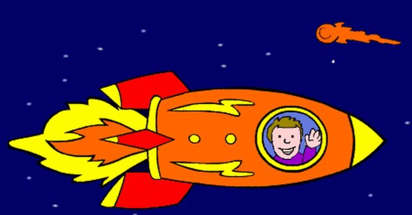 Ракета мультяшная