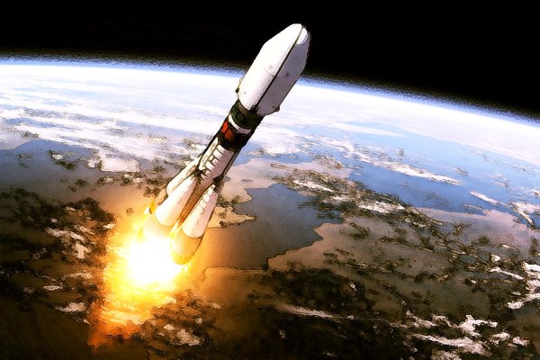 Ракета в космосе