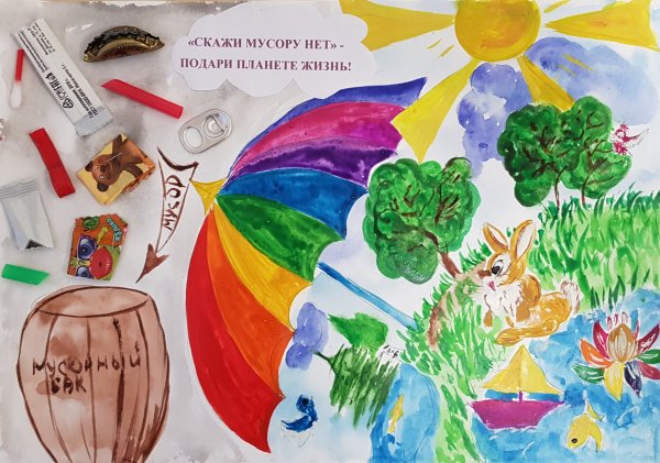 Плакат мусору нет