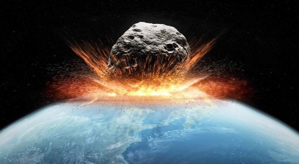Столкновение метеорита с землей
