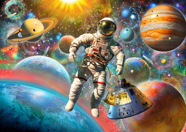 Космос планеты космонавт