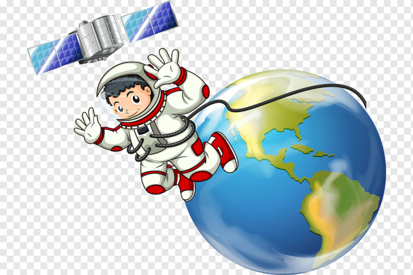 Космонавтики на прозрачном фоне