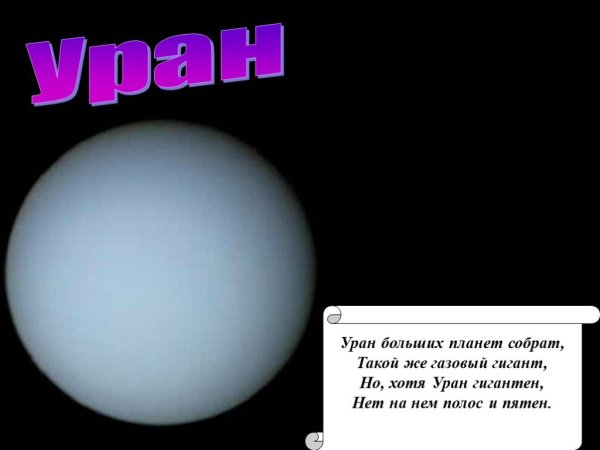 Стихи про планету Уран