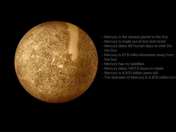 Меркурий Планета солнечной системы