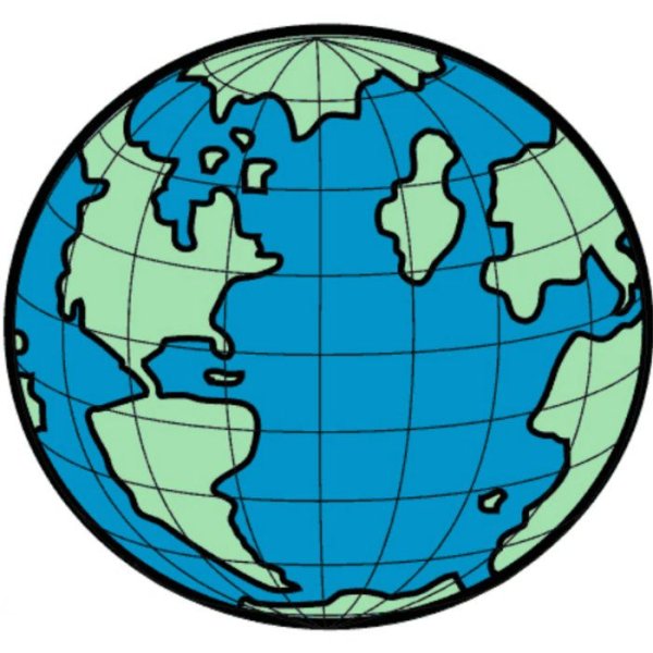 Земной шар рисунок