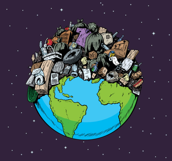 Мусор на планете земля