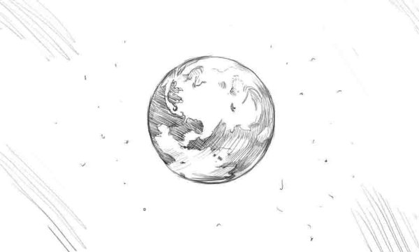 Рисунки планет карандашом