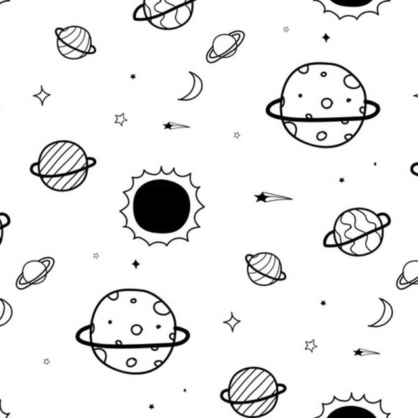 Рисунки для срисовки космас