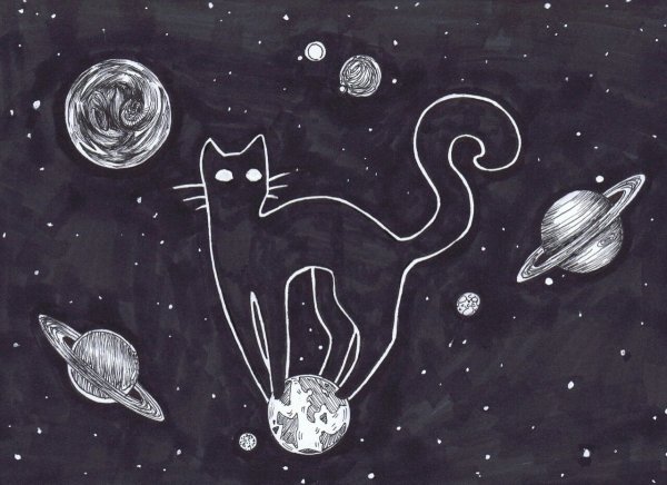 Космос картинки для срисовки