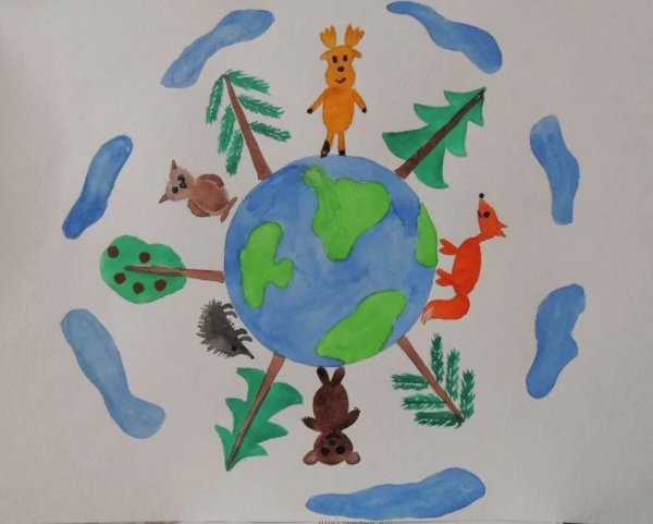 Рисование земля наш общий дом