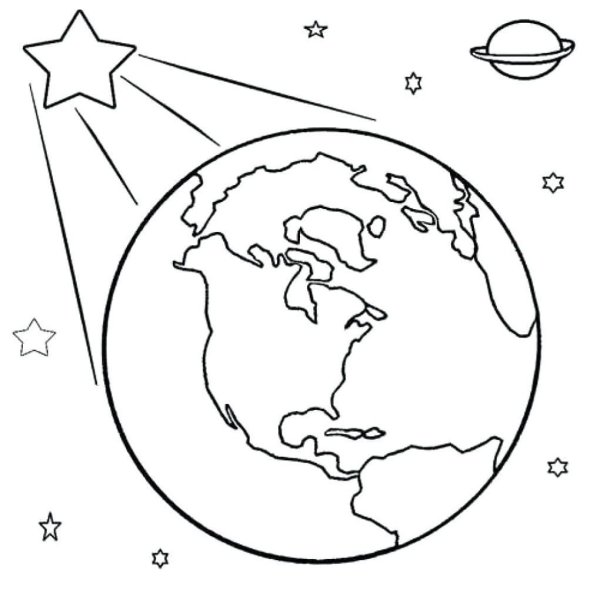Планета земля раскраска для детей