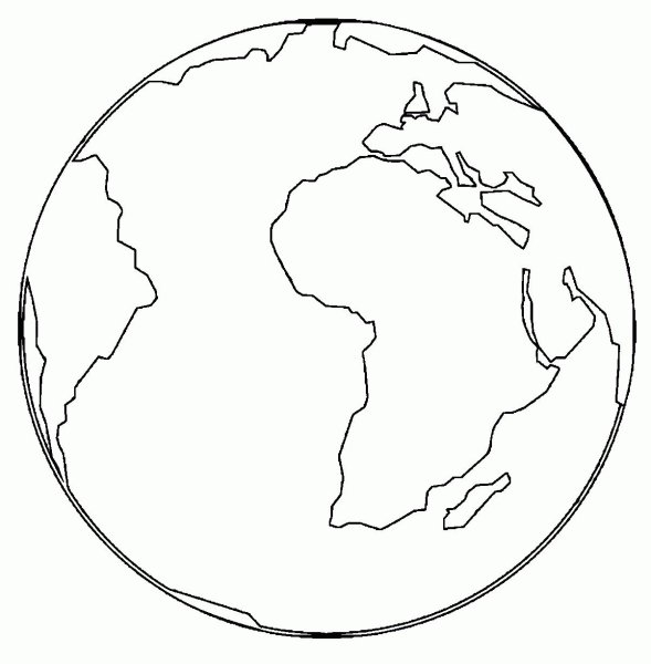 Планета земля трафарет