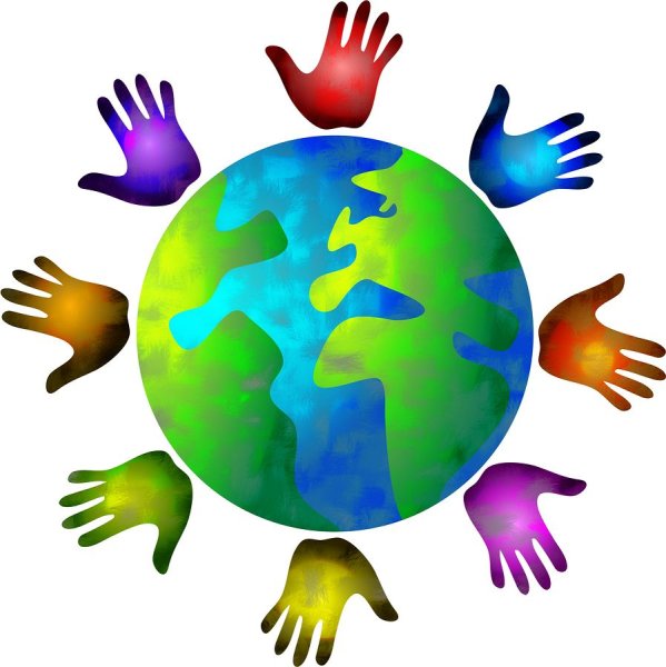 Руки вокруг планеты