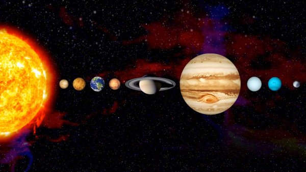 Космос планеты в ряд