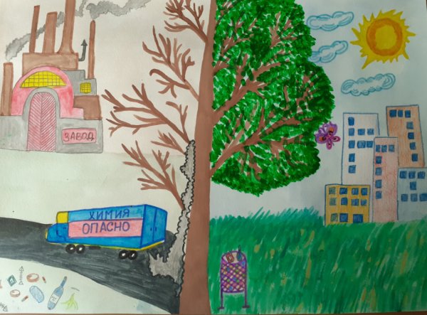 Выставка рисунков чистый воздух