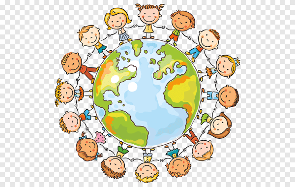 Люди вокруг земного шара