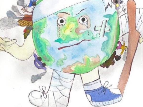 Рисунок на тему чистая Планета