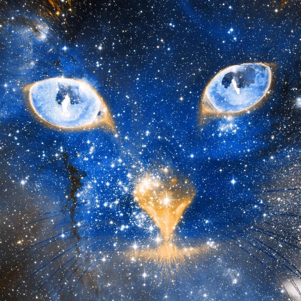 Кошка с глазами космоса
