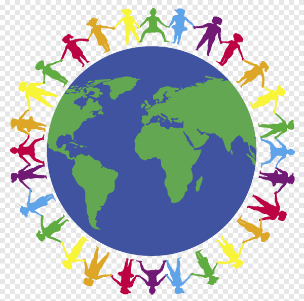 Человечки вокруг земли