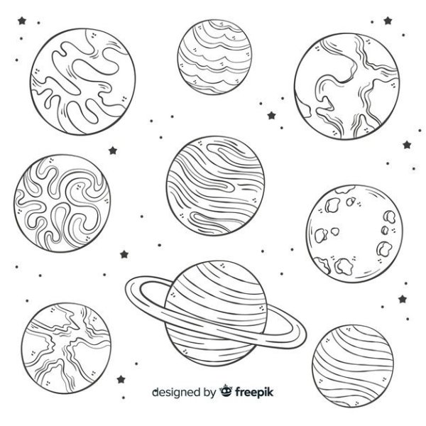 Планеты карандашом