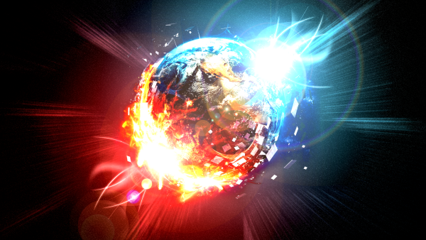 Взрыв планеты арт