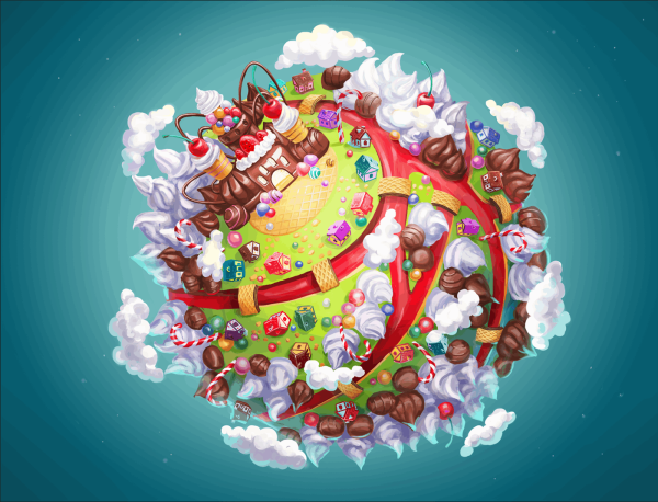 Конфетный мир